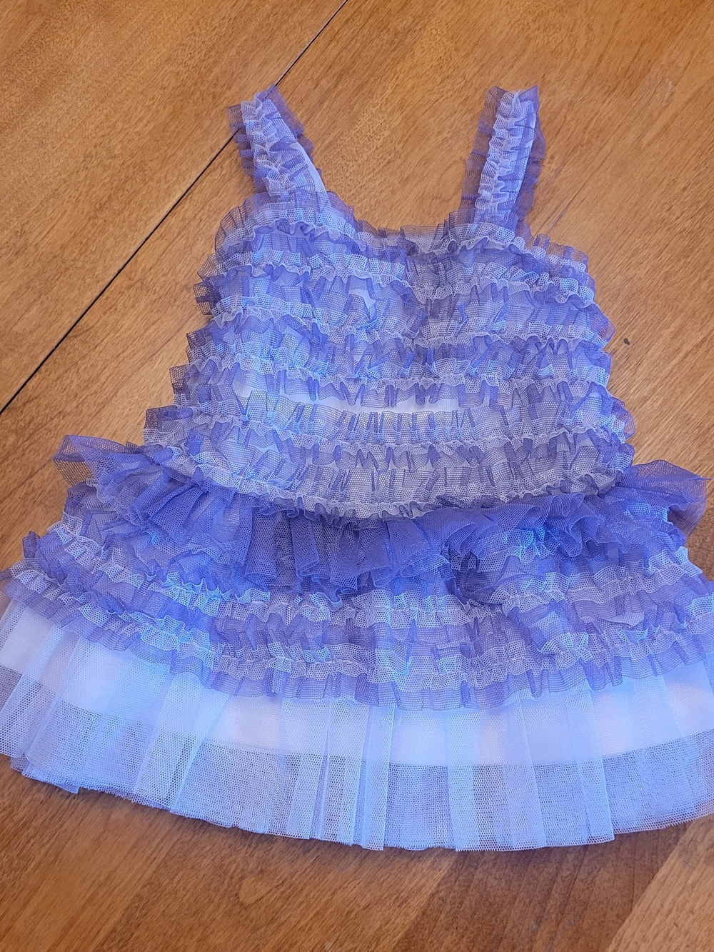 Lilac Ruffled Tulle Kids Costume Dress